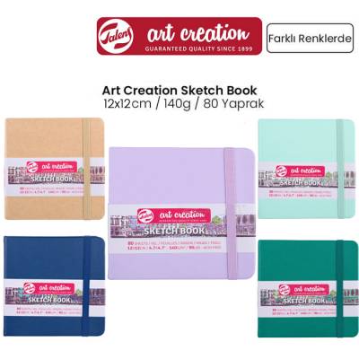 Talens Art Creation Sketch Book 12x12cm 140g 80 Yaprak Yeni Renkler