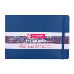 Art Creation - Talens Art Creation Sketch Book 21x14,8cm 140g 80 Yaprak Navy Blue