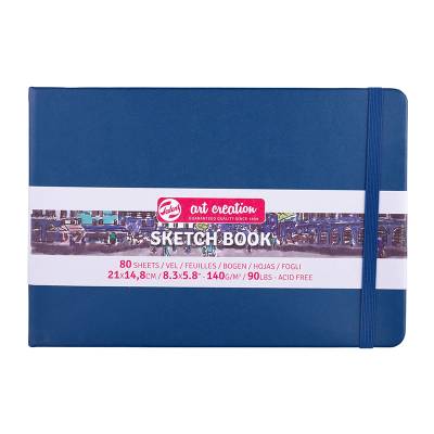 Talens Art Creation Sketch Book 21x14,8cm 140g 80 Yaprak Navy Blue