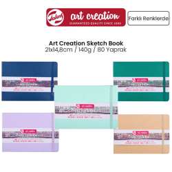 Art Creation - Talens Art Creation Sketch Book 21x14,8cm 140g 80 Yaprak Yeni Renkler