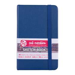 Art Creation - Talens Art Creation Sketch Book 9x14cm 140g 80 Yaprak Navy Blue