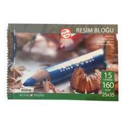 Talens - Talens Resim Bloğu Spiralli 160 g 25x35 15 Yaprak