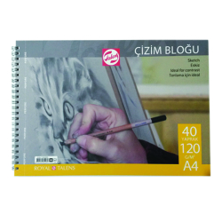 Talens - Talens Çizim Bloğu Spiralli 120g A4 40 Yaprak