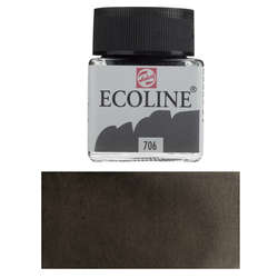 Talens - Talens Ecoline 30ml Deep Grey No:706