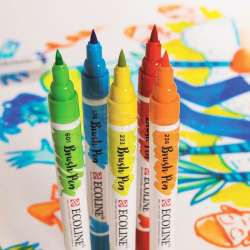 Talens Ecoline Brush Pen 10lu Set 9007 - 4