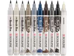 Talens Ecoline Brush Pen 10lu Set Gri Renkler 9805 - 5