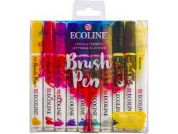 Talens - Talens Ecoline Brush Pen 10lu Set Kaligrafi 9800