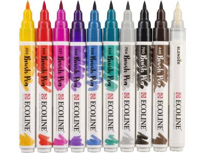 Talens Ecoline Brush Pen 10lu Set Kaligrafi 9800