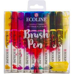 Talens - Talens Ecoline Brush Pen 10lu Set Kaligrafi 9800 (1)