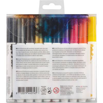 Talens Ecoline Brush Pen 10lu Set Koyu Renkler 9802