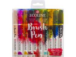 Talens - Talens Ecoline Brush Pen 10lu Set Stilist 9808