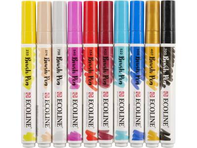 Talens Ecoline Brush Pen 10lu Set Stilist 9808