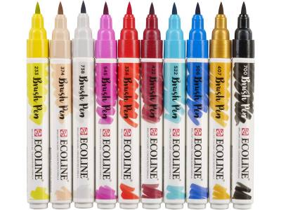 Talens Ecoline Brush Pen 10lu Set Stilist 9808