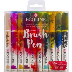 Talens - Talens Ecoline Brush Pen 10lu Set Stilist 9808 (1)