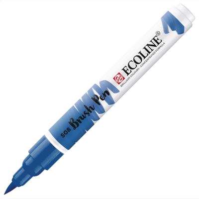 Talens Ecoline Brush Pen Prussian Blue 508