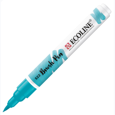 Talens Ecoline Brush Pen Turquoise Blue 522