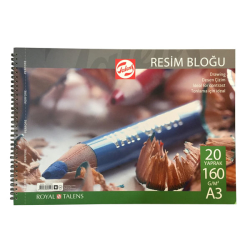 Talens - Talens Resim Bloğu Spiralli 160 g A3 20 Yaprak