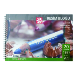 Talens - Talens Resim Bloğu Spiralli 160 g A4 20 Yaprak