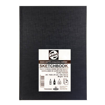 Talens Sketchbook İnce Dokulu Eskiz Defteri 90g 96 Yaprak 14.8x21cm
