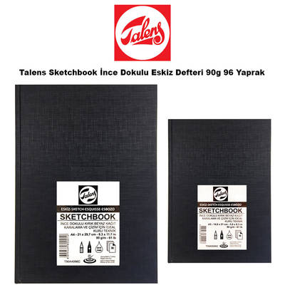 Talens Sketchbook İnce Dokulu Eskiz Defteri 90g 96 Yaprak