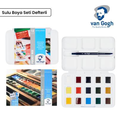 Talens Van Gogh Sulu Boya Seti 12+3 Defter Hediyeli