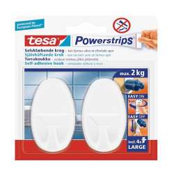 Tesa - Tesa Powerstrips Kendinden Yapışkanlı Kanca 2li 58013-00054