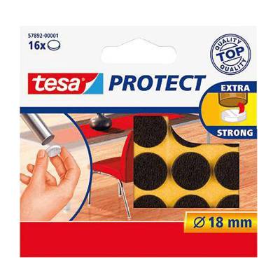 Tesa Protect Çizilmeyi Önleyici Keçe Siyah 16lı 18mm 57892-00001