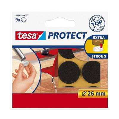 Tesa Protect Çizilmeyi Önleyici Keçe Siyah 9lu 26mm 57894-00001