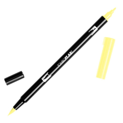 Tombow - Tombow Dual Brush Pen Baby Yellow 090