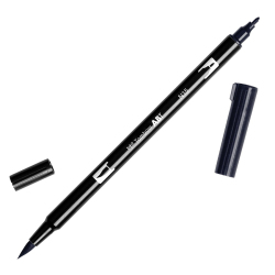 Tombow - Tombow Dual Brush Pen Black N15