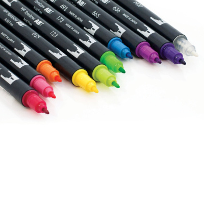 Tombow Dual Brush Pen 10lu Bright Palette