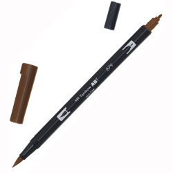 Tombow - Tombow Dual Brush Pen Brown 879