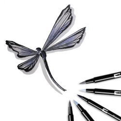 Tombow Dual Brush Pen Grayscale Palette 10lu Set 56171 - 7