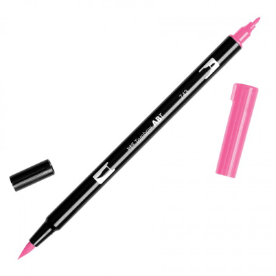 Tombow Dual Brush Pen Hot Pink 743