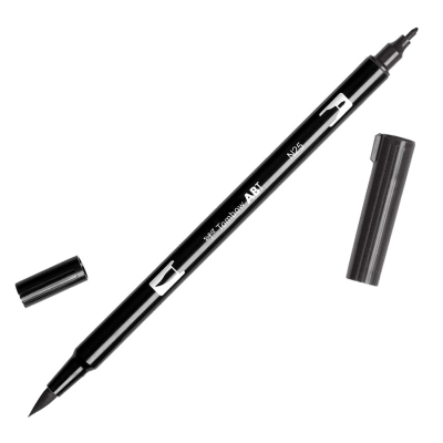 Tombow Dual Brush Pen Lamp Black N25