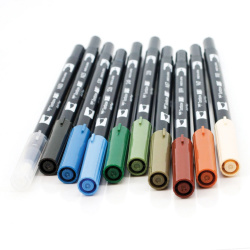 Tombow Dual Brush Pen Landscape Palette 10lu Set 56169 - 5