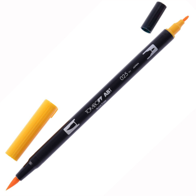 Tombow Dual Brush Pen Light Orange 025