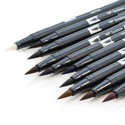 Tombow Dual Brush Pen Muted Palette 10lu Set 56186 - 3