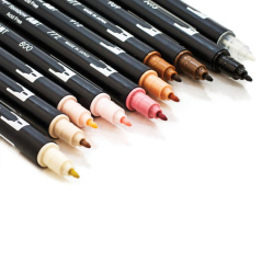 Tombow Dual Brush Pen Portrait Palette 10lu Set - 5