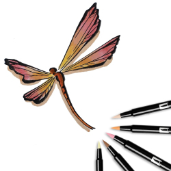 Tombow Dual Brush Pen Portrait Palette 10lu Set - 7