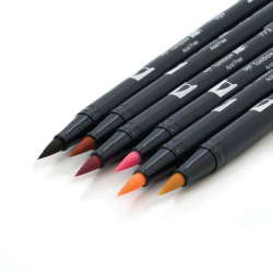 Tombow Dual Brush Pen Portrait Palette 6lı Set - 3