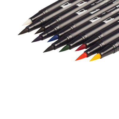 Tombow Dual Brush Pen Primary Palette 10lu Set 56167