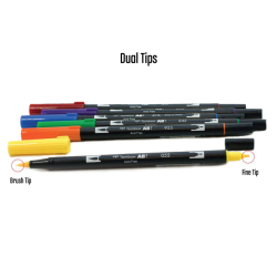 Tombow Dual Brush Pen Primary Palette 6lı Set 56162 - 3