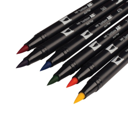Tombow Dual Brush Pen Primary Palette 6lı Set 56162 - 4