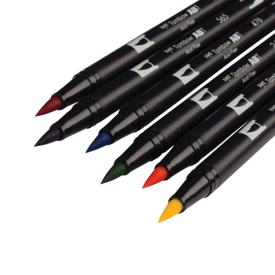 Tombow Dual Brush Pen Primary Palette 6lı Set 56162