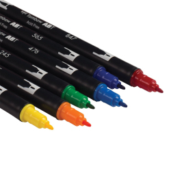 Tombow Dual Brush Pen Primary Palette 6lı Set 56162 - 5