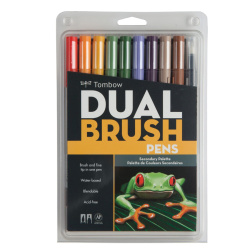 Tombow - Tombow Dual Brush Pen Secondary Palette 10lu Set 56168