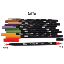 Tombow - Tombow Dual Brush Pen Secondary Palette 10lu Set 56168 (1)
