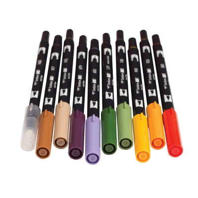 Tombow Dual Brush Pen Secondary Palette 10lu Set 56168