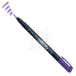Tombow - Tombow Fudenosuke Brush Pen Fırça Uçlu Kalem 18 Purple
